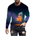 thumbnail image 1 of Pisexur Chandails en Molleton Oversize d'Halloween pour Hommes Chandails en Molleton Graphiques de Festival Amusants Manches Longues Pull Décontracté Col Rond Grande Taille S-6TG, 1 of 5