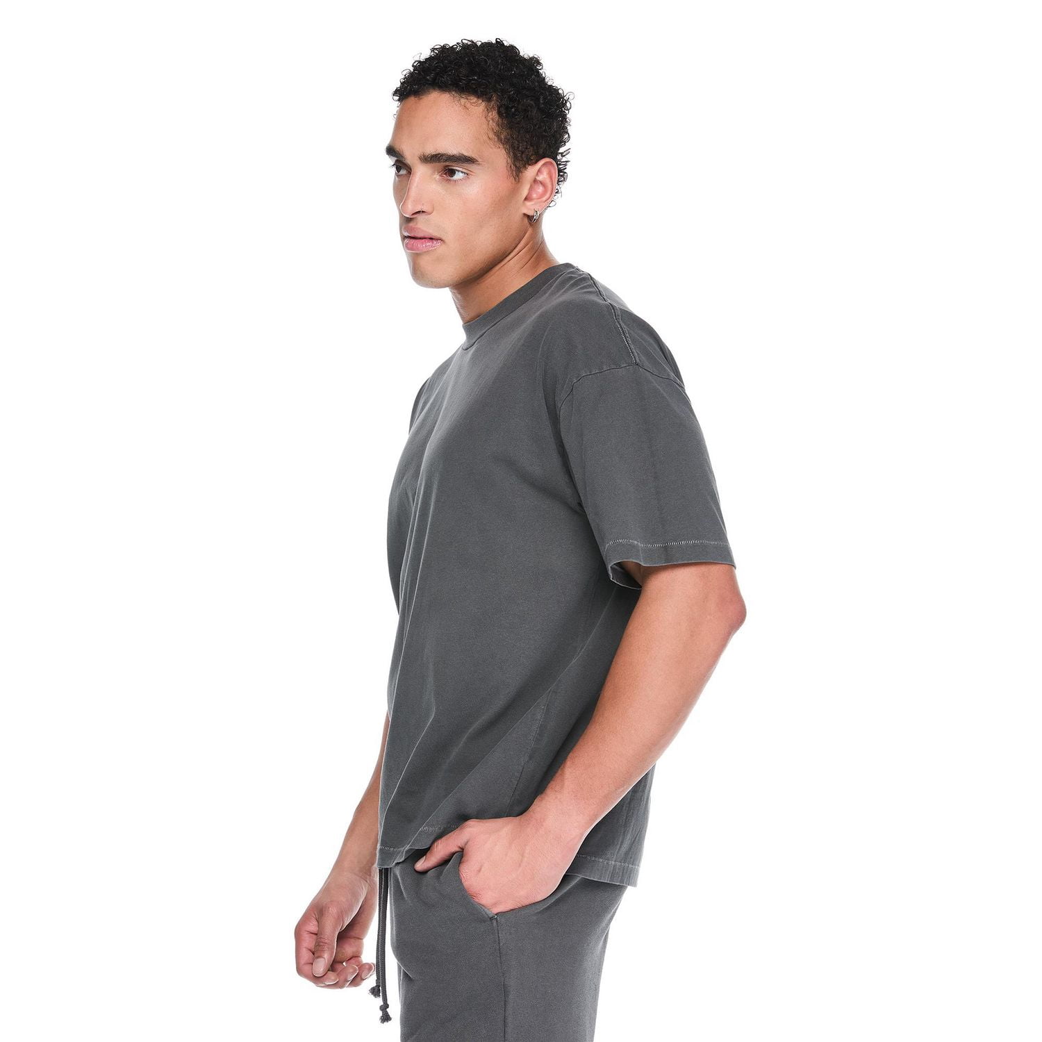 T-shirt surdimensionné à manches courtes No Boundaries pour hommes