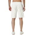 thumbnail image 3 of INSPIRE CHIC Men's Shorts Drawstring Waist Fish Pattern Beach Summer Board Shorts 30 White, 3 of 7