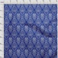 thumbnail image 4 of oneOone Rayon Lapis Blue Fabric Damask Sewing Craft Projects Fabric Prints By Yard 56 Inch Wide, 4 of 4