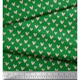 thumbnail image 2 of Soimoi Moss Georgette Fabric Zig Zag Abstract Fabric Prints By Yard 42 Inch Wide, 2 of 3