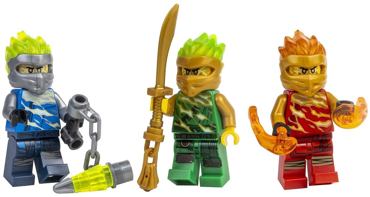 LEGO Ninjago 3 FS Ninja Lot: Lloyd Kai Jay Spinjitzu Slam