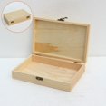 thumbnail image 1 of Wooden Box Storage Crate Gift Idea Jewelry Keepsake Natural Wood Gift Box, 1 of 7