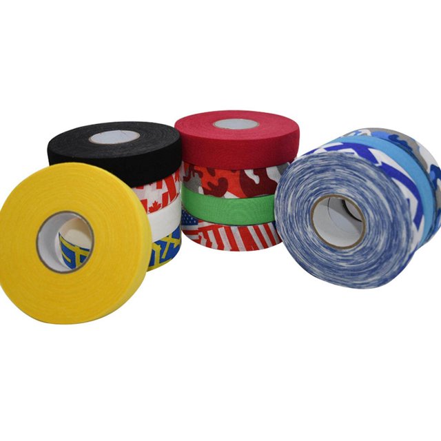 ziyahi 2.5Cmx25M Ice Hockey Cloth Tape Wrapping Breathable Nonslip Protector Cover Yellow