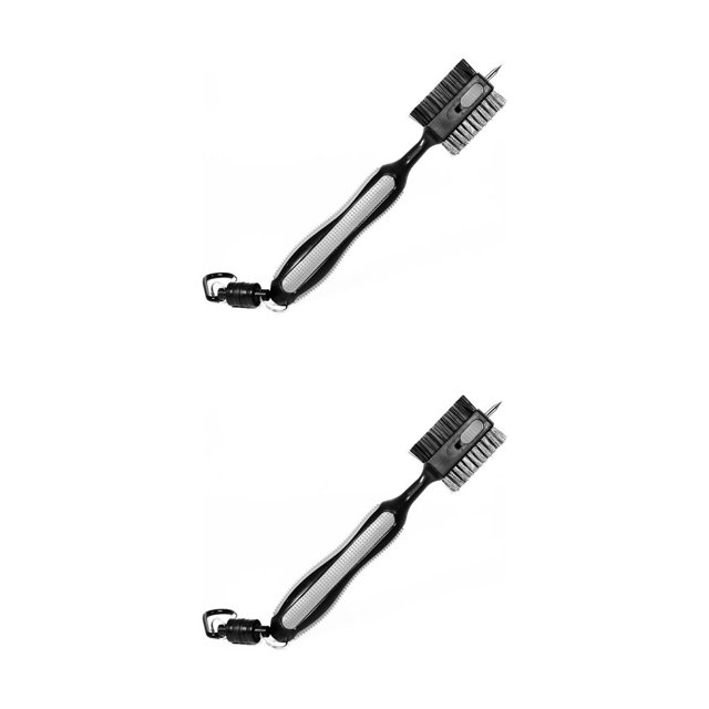 QualitChoice Double Face pour Brosse de Nettoyage de Club de Golf Outil d'Entretien des Taches Réutilisable avec Rainure à l'Extérieur Accessoires d'Entraînement Grat 2Set