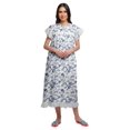 thumbnail image 2 of Moomaya Chemise de Nuit d'Allaitement à Col Rond Imprimée pour Femmes en Coton, 2 of 6