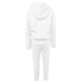 thumbnail image 5 of Cathalem Women's Pant Suit Set for Work Side Slit Drawstring Wide Leg Pants Set Jumpsuits,White L, 5 of 5
