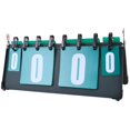 thumbnail image 1 of Multi-function Scoreboard Thickened Steel Plate Four-digit Basketball Scoreboard Waterproof Table Tennis Scoreboard with Non-slip Bottom for Basketball Football Tennis Games, 1 of 9