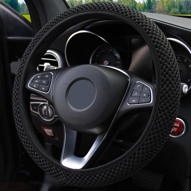 Housse de Volant en Soie pour Voiture 38 cm Antidérapante Universelle