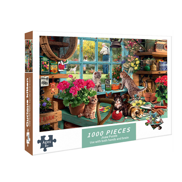 Jigsaw Puzzles for Adults Kids 1000 Pieces, Large Puzzle Family Game Adult Decompression Child Education Gift for DIY Intellective Educational Game, Gift