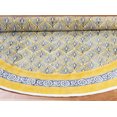 thumbnail image 2 of Casavani Custom Handwoven Cotton Round Bedroom Rug, Yellow 8x8 feet, 2 of 5