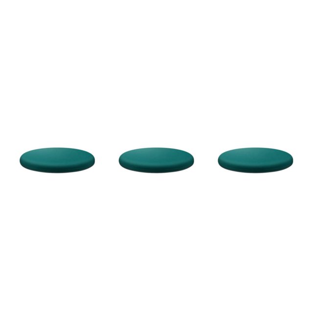 Baohd Chaise Coussin Doux Confortable et Peau Amicale Large Application Coussin Rond Vert Noirâtre 40cm 3Set