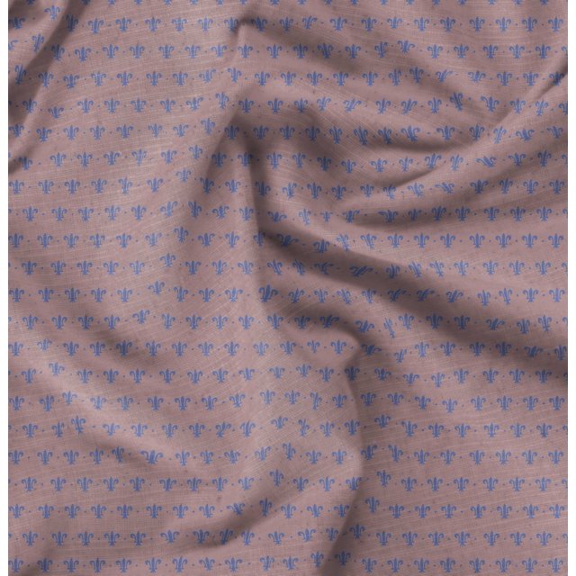 Soimoi Pink Cotton Poplin Fabric Fleur_de_lis Damask Printed Fabric 1 Yard 42 Inch Wide