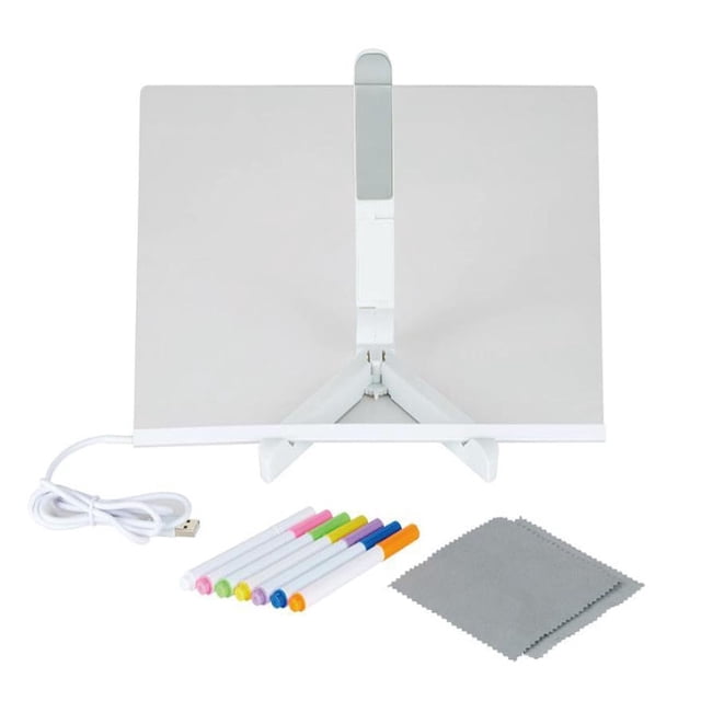 XFGOU Toys and Hobbies LED Note Board With Colors Glowing Acrylic Message Board Led Drawing Marker Board Light Up D Ry Erasse Board With ADJUSTABLE PLACEMENT ANGLE Stand 1ml Painting supplies