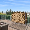 thumbnail image 2 of Support de Bois de Chauffage Extérieur Intérieur de 4 Pi pour Rangement de Bois de Foyer, Support Empilable Réglable pour Bûches, Support de Bûches Robuste Stac, 2 of 7