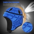 thumbnail image 4 of Graflsoa Casque de Gardien de Soccer pour Jeunes Résistant aux Impacts avec Sangles Ajustables, Conception Respirante, Bleu, Taille P, 4 of 6