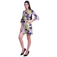 thumbnail image 3 of Moomaya Robe Courte Imprimée pour Femmes, Manches Évasées, Coupe Droite, Robes pour Femmes, Vêtements d'Été Décontractés, 3 of 6