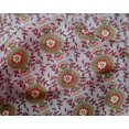 thumbnail image 4 of oneOone Silk Tabby Fabric Leaves & Floral Block Fabric Prints By Yard 42 Inch Wide, 4 of 4