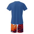 thumbnail image 5 of Weiqiqre Men's Graphic Short Sleeve Tee and Drawstring Waist Track Shorts Set Casual 2 Piece Outfit, 5 of 5