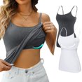 thumbnail image 1 of ORUYROP Débardeurs en Coton avec Bretelles Spaghetti Réglables Couche Cami Col Rond S - 5X, 1 of 7
