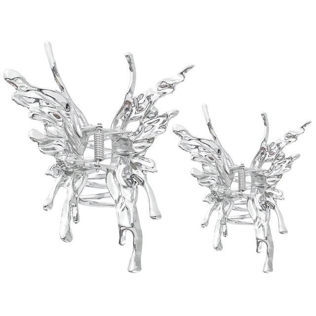 2 Pcs Pinces à Cheveux Papillons Pinces à Mâchoires Accessoires pour Cheveux Femmes Pinces à Cheveux