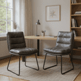thumbnail image 3 of Homy Casa Modern Set of 4 Chairs with Armless Chairs, 3 of 7