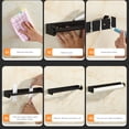 thumbnail image 4 of Amzcrzy Cling Film Rack Wall Mounted Kitchen Paper Towel and Cling Film Dispenser with No Drill Installation Multi Function Rack for Cloth Storage and Roll Paper Organizer 12Ml Glue, 4 of 8