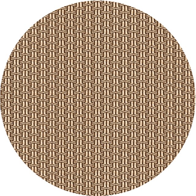 Ahgly Company Tapis d'Intérieur Lavables en Machine, Ronds, Transitionnels, Brun Rouge, Ronds de 6 Pi