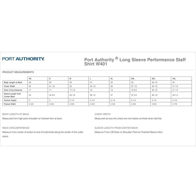 Port Authority Chemise de Performance à Manches Longues pour Hommes W401