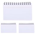 thumbnail image 1 of WRITWAA 3Pcs Note Cards with Rings made of White Paper for Families Home Back to School, 1 of 8