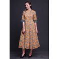 thumbnail image 4 of Bimba Robe Chemise à Imprimé Floral à Boutons, Col Mandarin, Manches Retroussables - Petit, 4 of 5