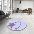 thumbnail image 4 of Ahgly Company Tapis Rectangulaire Lavable en Machine Intérieur Transitionnel Lavande Bleu, 2 Pieds x 4 Pieds, 4 of 7
