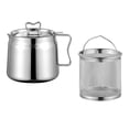 thumbnail image 3 of GUOOL Stainless Steel Deep Fryer Pot Keepers for Cooking Oils Storage Baking 1.5L, 3 of 9