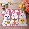 thumbnail image 1 of Yhmxh Bathroom Rugs Easter Bath Mat Non-Slip Mat Washable Carpet Absorbent Bath Mat Door Mat Bedroom Living Room Soft Tufted Carpet Bathroom Decoration Easter Decoration Living Room Rug Bath Mat, 1 of 5