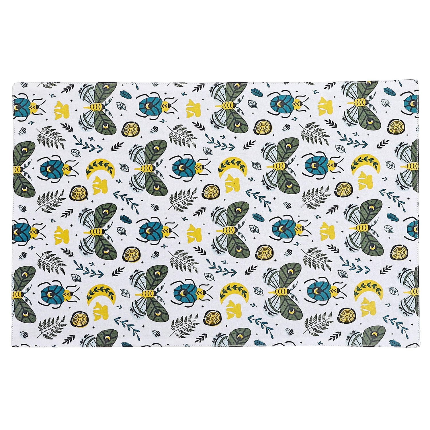 Coton Placemat Butterfly & Beetle 12 X 18 - Ensemble De 12