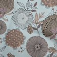 thumbnail image 1 of oneOone Velvet Light Blue Fabric Asian Floral Craft Projects Decor Fabric Printed By The Yard 58 Inch Wide, 1 of 4