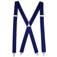 thumbnail image 1 of Mens Elastic X-Back Adjustable Straight Clip On Suspenders - Royal Blue (Regular 46" Long), 1 of 1