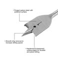 thumbnail image 3 of Hyper Tough 12-Piece Spade Drill Bit Set, Woodworking,Clear Lid Case, 3 of 5
