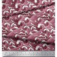 thumbnail image 4 of Soimoi Viscose Chiffon Fabric Waves Shirting Print Fabric by The Yard 42 Inch Wide, 4 of 5