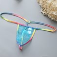 thumbnail image 4 of Rbaofujie Pouch Underwear For Men Men's Netting Breathable Sexy Underwear Rope U-shaped Pouch Exquisite Design T-back Boxers Mens Underwear Boxer Briefs, 4 of 7