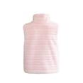 thumbnail image 4 of KIHOUT Spring Winter Warm Coat Women's Solid Color Stand Collar Faux Zipper Vset Jacket Top,Size S-4XL, 4 of 6