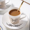 thumbnail image 4 of Water Bottles with Handle Coffee Cups Ceramic, China Tea Cups Inverted Image Coffee Mugs,Reusable Coffee Mug Set,Tea Cups and Saucers Water Bottles with Handle Solo Cups, 4 of 7