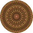 thumbnail image 1 of Ahgly Company Tapis d'Intérieur Lavable en Machine Carré Transitionnel Sedona Brun, 3 Pieds Carré, 1 of 7