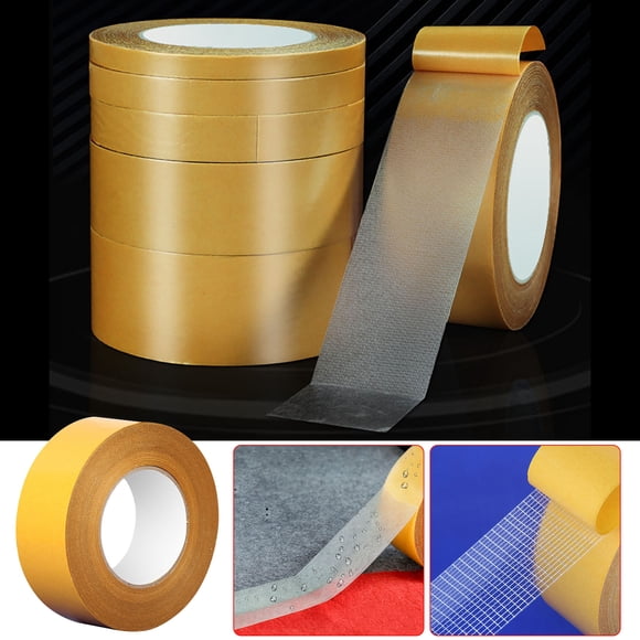 HOZADOIE Bucky Double Sided Tape Office Supplies Cloth Double-Sided Adhesive Tape, Strong, High Viscosity, Non Marking, Fixed Double-Sided Carpet Adhesive, Transparent Mesh, Double-Sided Tape
