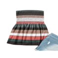 thumbnail image 4 of Women‘s Strapless Tank Tops Sleeveless Pleated Gradient Color Ladies Summer Boho Print Loose Fit Pullover, 4 of 6
