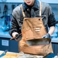 thumbnail image 4 of Work Apron Thick Sleeveless Breathable Unisex Multi-pockets Storage Cotton Cross Back Kitchen Apron for Home, 4 of 9