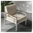 thumbnail image 2 of Zinus Dillon Set de Chat Extérieur en Aluminium et Bois en Blanc, 2 of 11