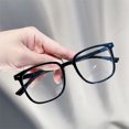 thumbnail image 4 of YAOBAMM Reduce Visual igue Glasses Unisex Blue Light Blocking Glasses Retro Large Frame Clear View Strong Hinge Brim Eye Protection Clear Bluelight, 4 of 6