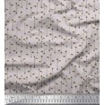 thumbnail image 1 of Soimoi Velvet Fabric Arrow & Fish Ocean Printed Craft Fabric by The Yard 58 Inch Wide, 1 of 3