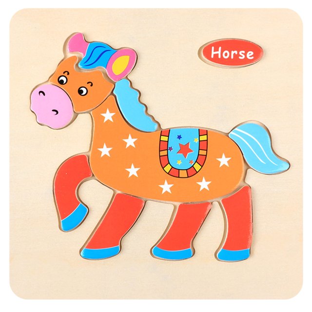 E Childrens Wooden Shape Toy Puzzle Gift For Creative Play And Cognitive Growth